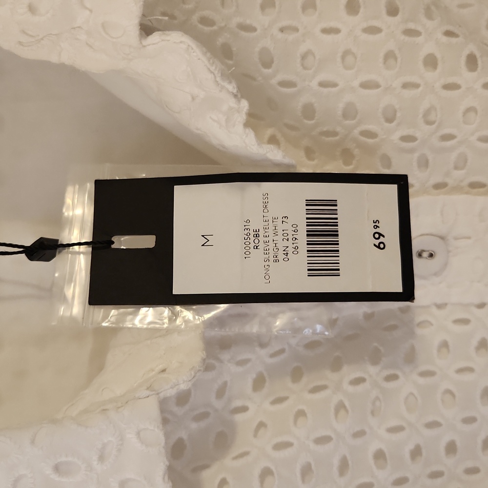 Dynamite White Long Sleeve Dress - Picture 5 of 6